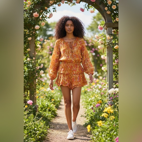Free People Pants - Free People Dance til Dawn Romper
